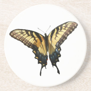 Schwalbenschwanz Schmetterling III Schönes Farbige Sandstein Untersetzer