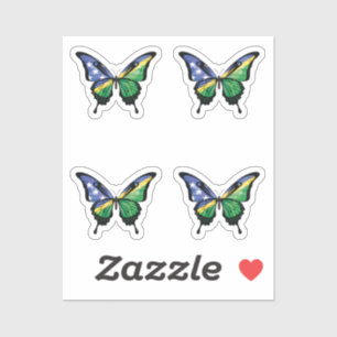 Schwalbenschwanz-Schmetterlingsflagge der Salomone Aufkleber