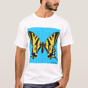 Schwalbenschwanz (weiß) - Herren Basic T-Shirt Lei