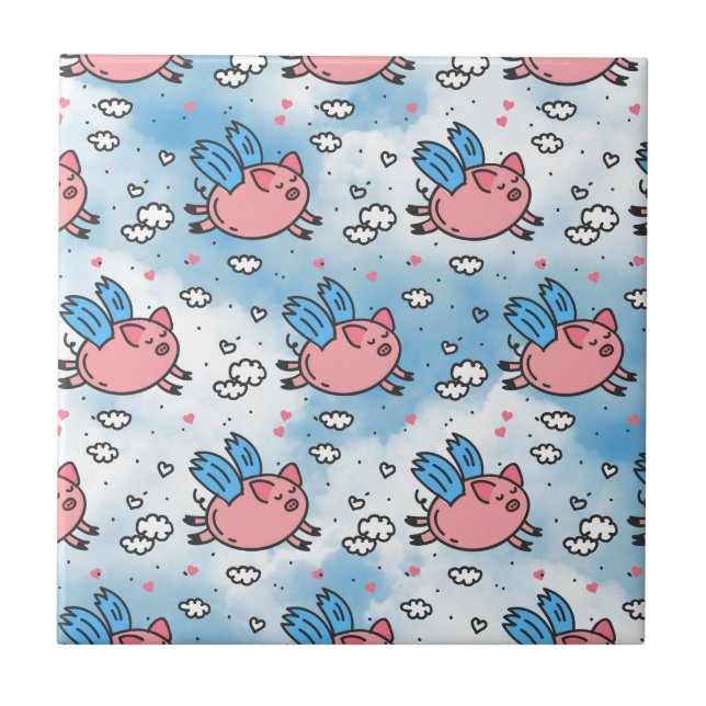 Schwallschweine Fliese (Vorderseite)