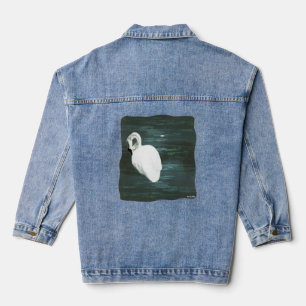 Schwan am Teich Jeansjacke