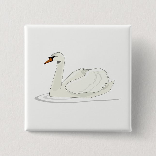 Schwan Button (Vorderseite)