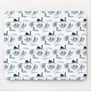 Schwan-Chaos-Mauspad (Farbe wählen) Mousepad