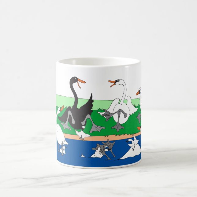 Schwan-Gespräch? Tasse (Mittel)