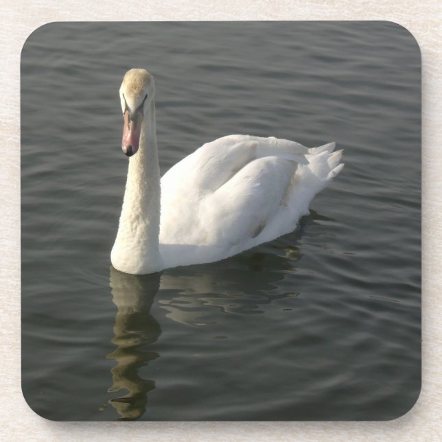 Schwan Getränkeuntersetzer (Vorderseite)