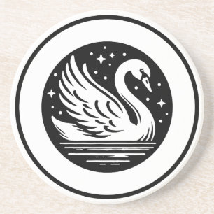 Schwan Getränkeuntersetzer