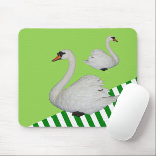 Schwan Green Stripe Maus Pad! Mousepad