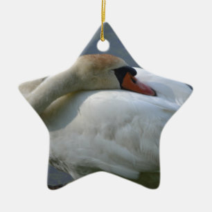 Schwan Keramik Ornament