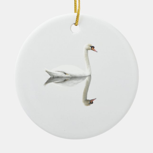 Schwan Keramik Ornament (Vorne)