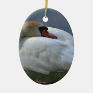Schwan Keramik Ornament