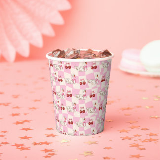 Schwan & Kirsche Papierbecher Coquette