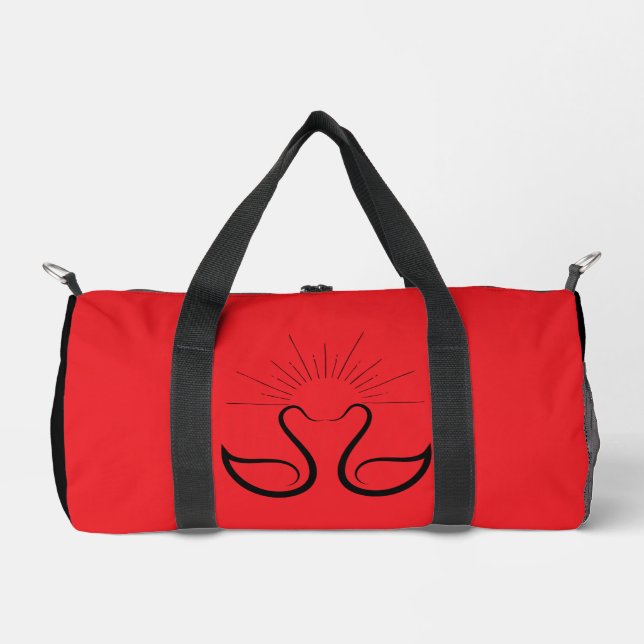 Schwan Kleine Reisetasche Duffle Bag (Vorderseite)