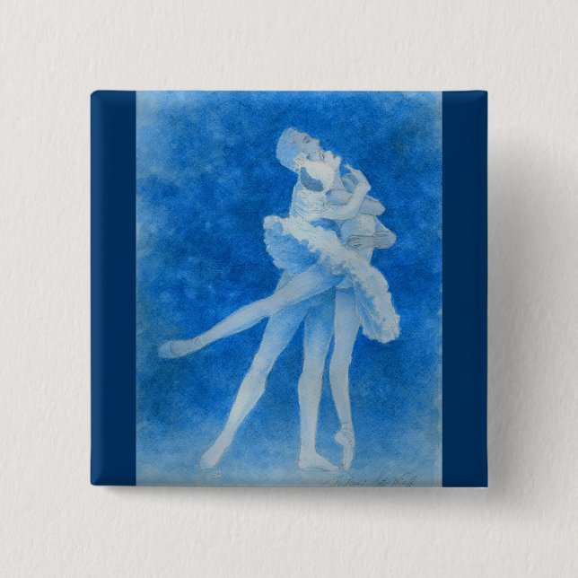 Schwan Lake Pas de Deux Button (Vorderseite)