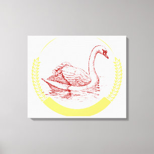 Schwan Leinwanddruck