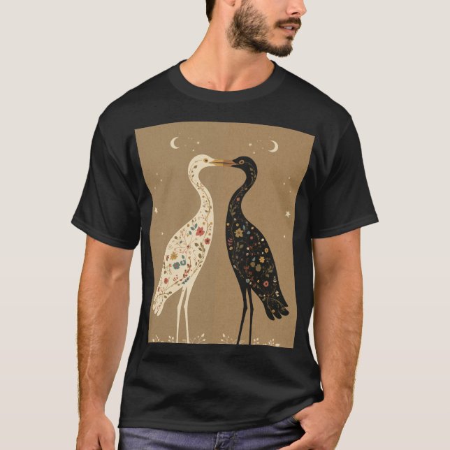 Schwan Liebe T-Shirt (Vorderseite)
