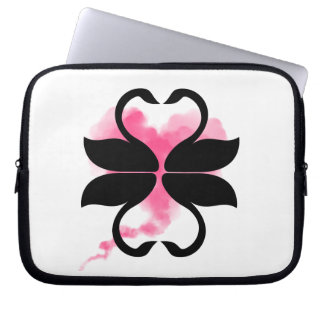 Schwan-Liebe-Taschen für Elektronik Laptopschutzhülle