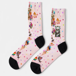 Schwan-Liebhaber-Crewsocken Socken