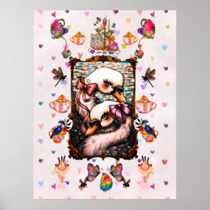 Schwan-Liebhaber T-Shirt Poster
