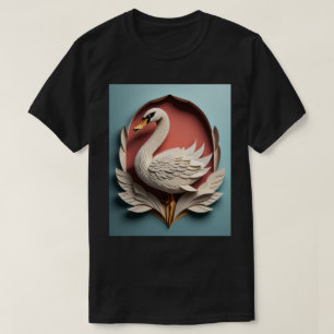 Schwan Paper Art Design T-Shirt