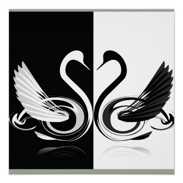 Schwan Poster (Vorderseite)