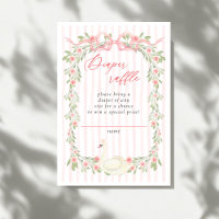 Schwan Rosa Schleife Florale Rosen Babyparty