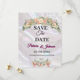 Schwan Save the Date Hochzeitskarte