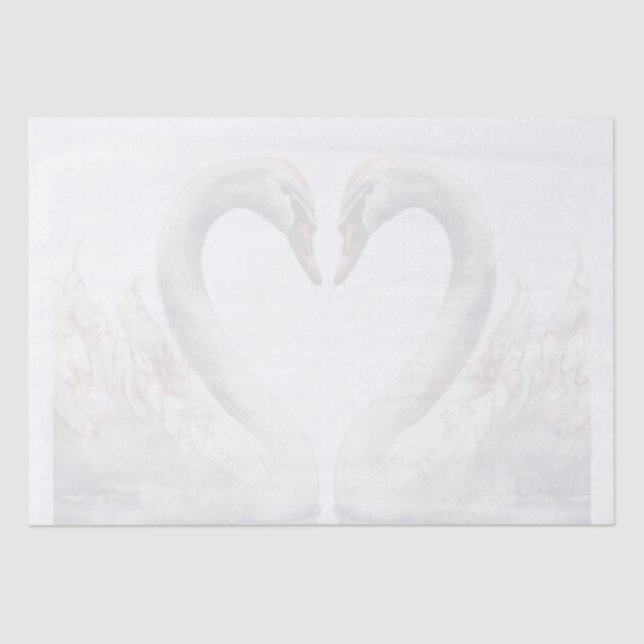 Schwan Seidenpapier (Vorderseite)