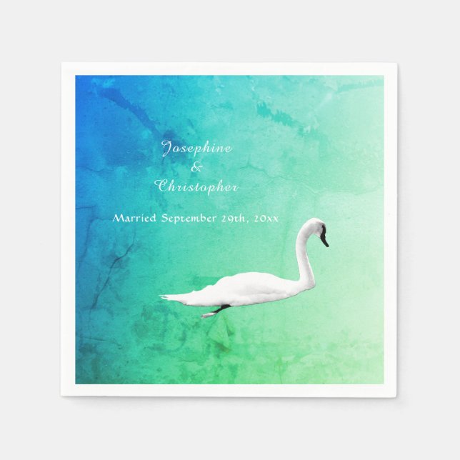 Schwan Serviette (Vorderseite)