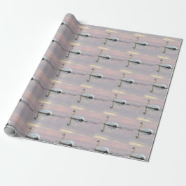Schwan Sonnenuntergang Foto Geschenkpapier