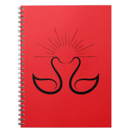 Schwan Spiral Foto Notizbuch Notizblock