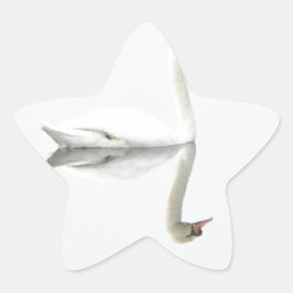Schwan Stern-Aufkleber