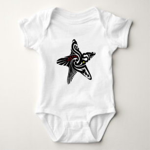Schwan-Stern Baby Strampler