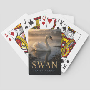 Schwan Stille Seen Wildtier TIER Spielkarten