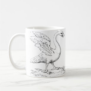 Schwan Symbol für Liebe und Treue, Kunstobjekt Kaffeetasse