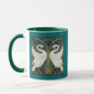 Schwan- und Eile- und Iristapete Tasse