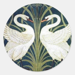 Schwan und Eilrush und Iris Tapete Aufkleber