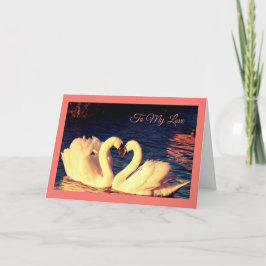Schwan-Valentinstag-Karte Feiertagskarte