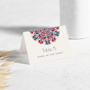 Schwan Vögel Lotus Blumen Mandala Platzkarten Tischnummer
