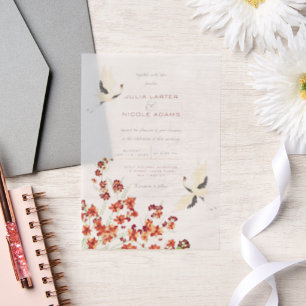 Schwan Vögel Paradies Frühling Blumen Hochzeit