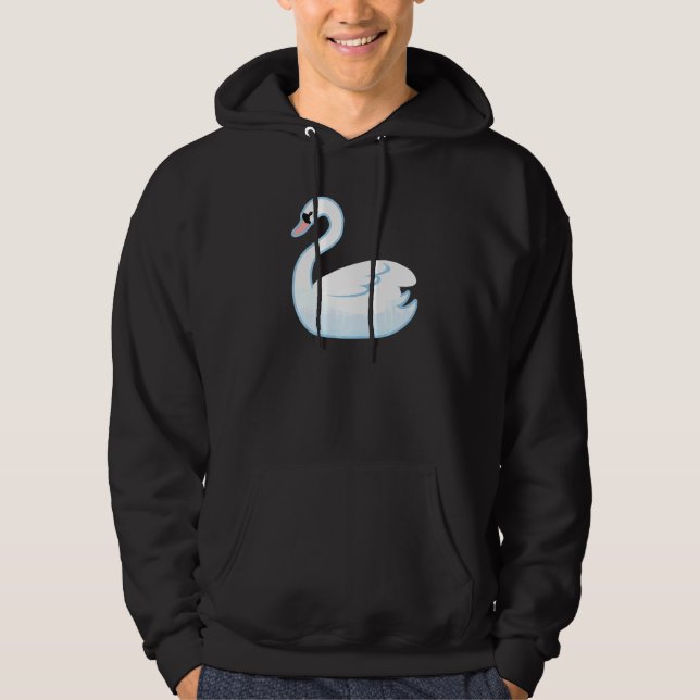 Schwan Wasservogel Kostüm Hoodie (Vorderseite)