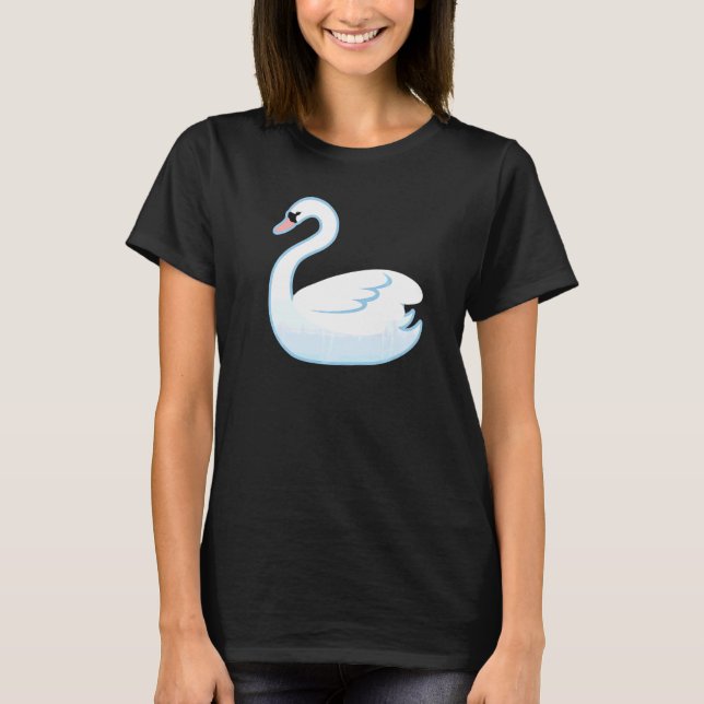 Schwan Wasservogel Kostüm T-Shirt (Vorderseite)