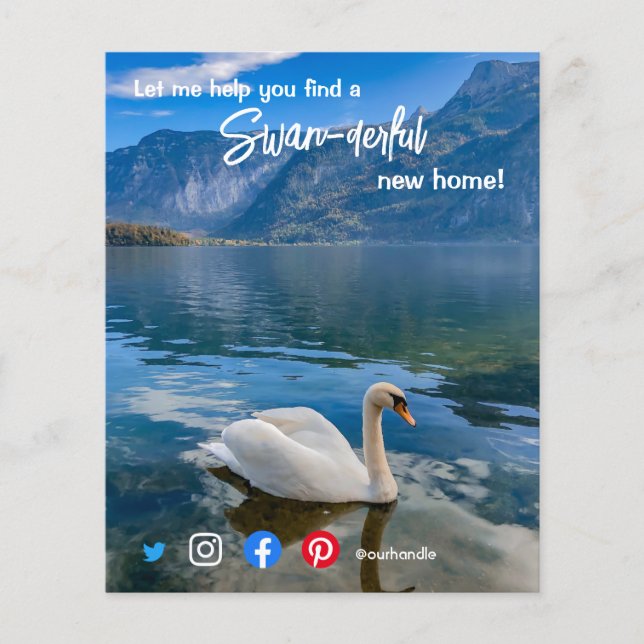 Schwan wunderschönes phantastisches Anwesen Agent  Flyer (Vorne)