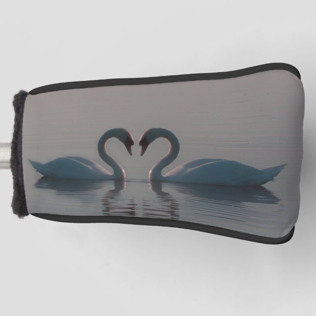 Schwäne am See Golf Headcover (Vorderseite)