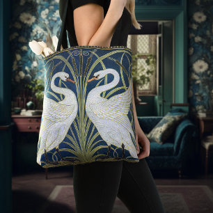 Schwäne Art Deco Nouveau Walter Crane Viktorianisc
