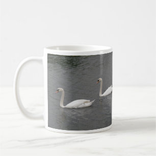 Schwäne auf der Tasse