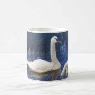 Schwäne in Reeds, Bruno Liljefors Kaffeetasse