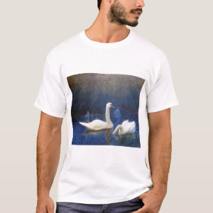 Schwäne in Reeds, Bruno Liljefors T-Shirt