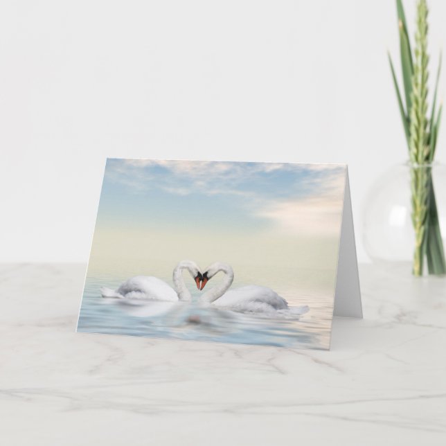 Schwäne Karte (Vorderseite)