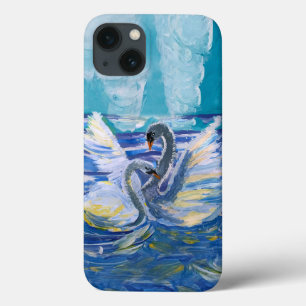 Schwäne "Kunst von Kindern" Case-Mate iPhone Hülle