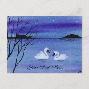 Schwäne Postkarte